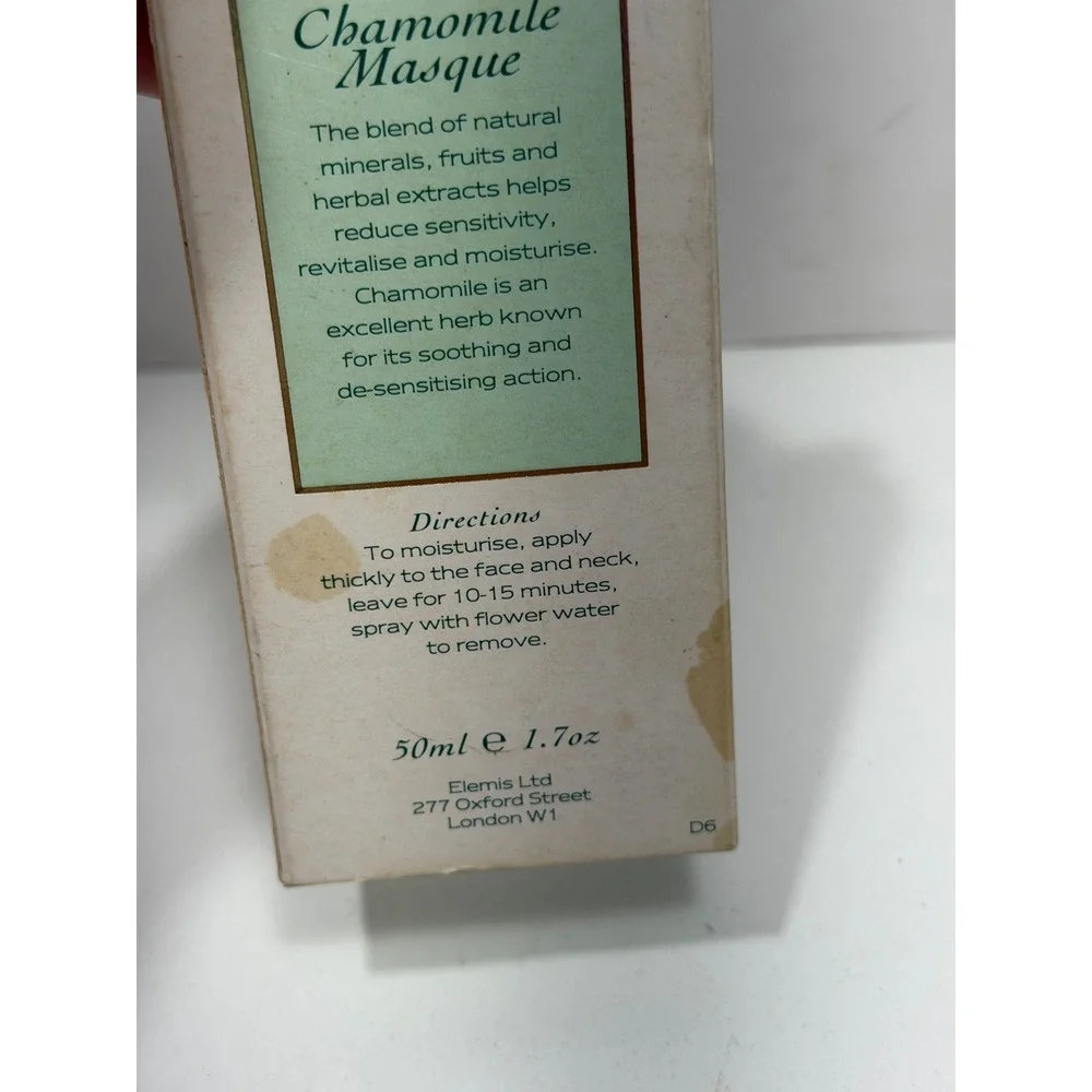 Elemis Deep Action Wild Chamomile Cream Masque Moisturising 1.7oz‎ New vintage